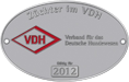 Züchterplakette: 'Züchter im VDH-2012' - Quelle: http://www.vdh.de Züchterplakette: 'Züchter im VDH-2012'